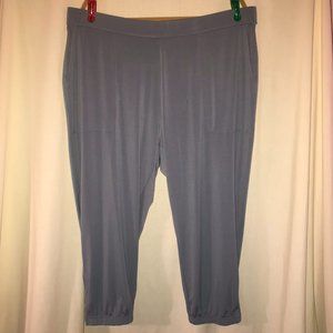 Lisa Rinna Crop Jogger Pants - Blue